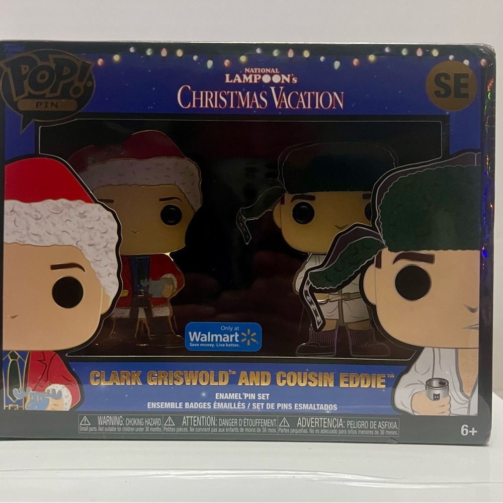 National Lampoons Christmas Vacation Clark Griswold & Cousin Eddie Funko Pop Pin